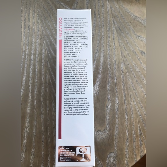 Spascriptions Collagen Hydrogel Lip Mask 2 treatments per box New In Box - Picture 5 of 6